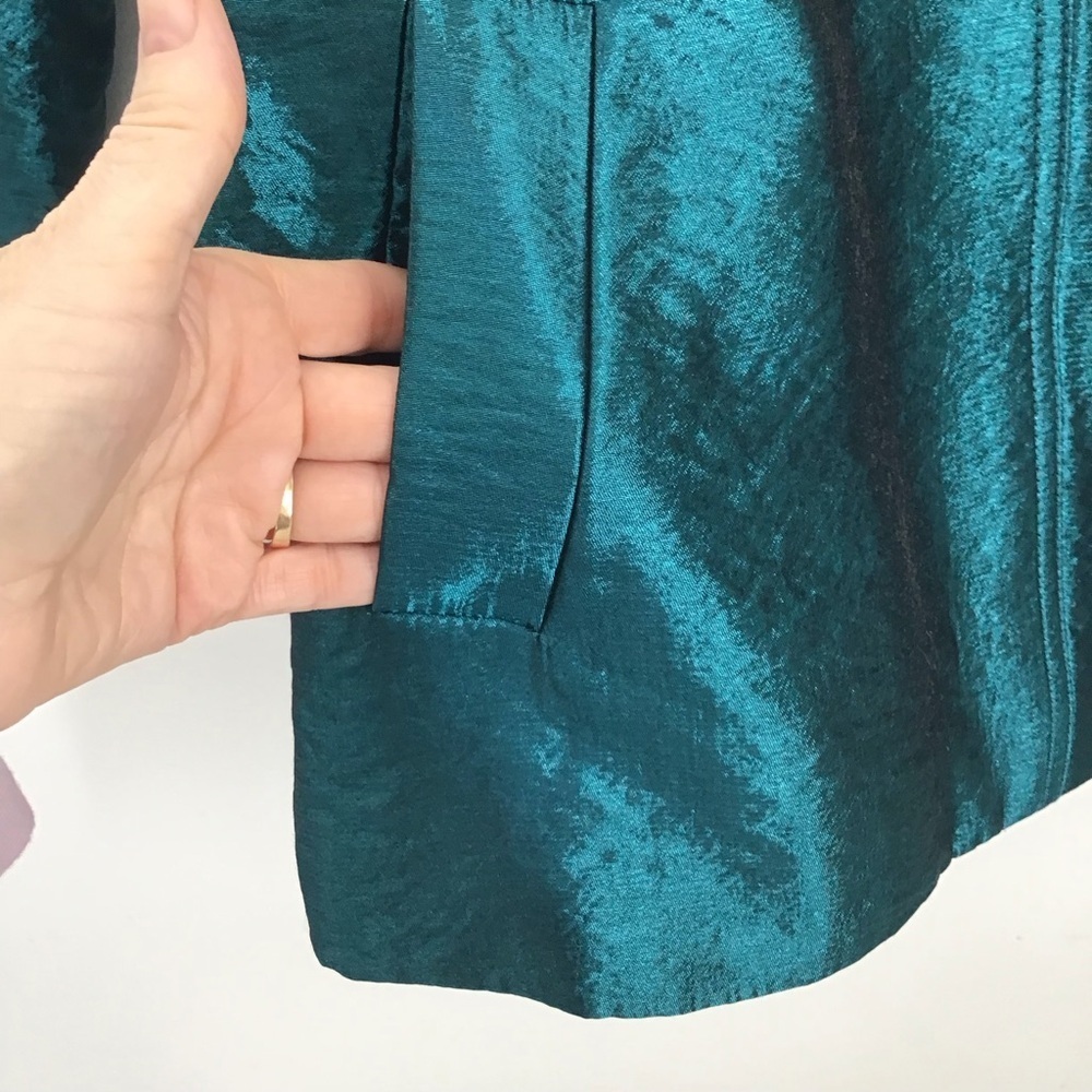 Chico’s Lustrious Shine Blazer Jacket Button-Up Career Casual Party Size 0 - Picture 7 of 10